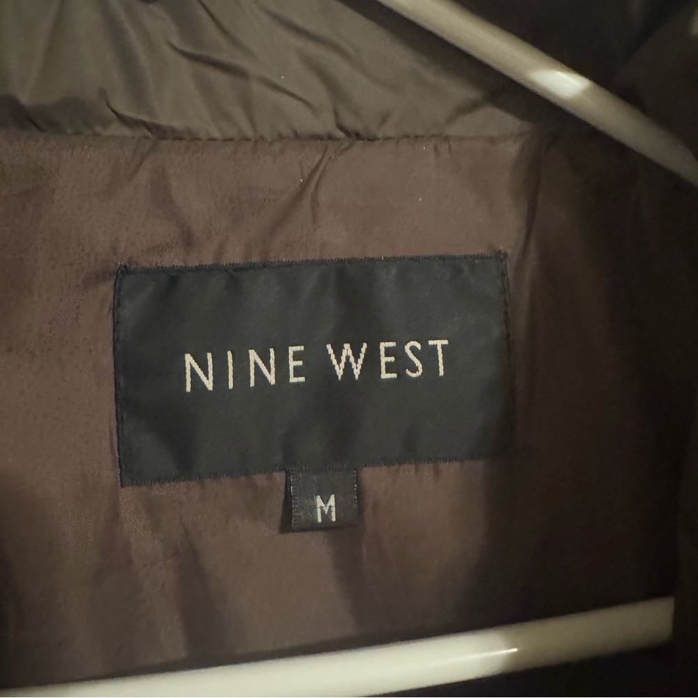 Nine West brown puffer coat- medium - Picture 2 of 6